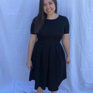 LulaRoe Simple Black Amelia Dress